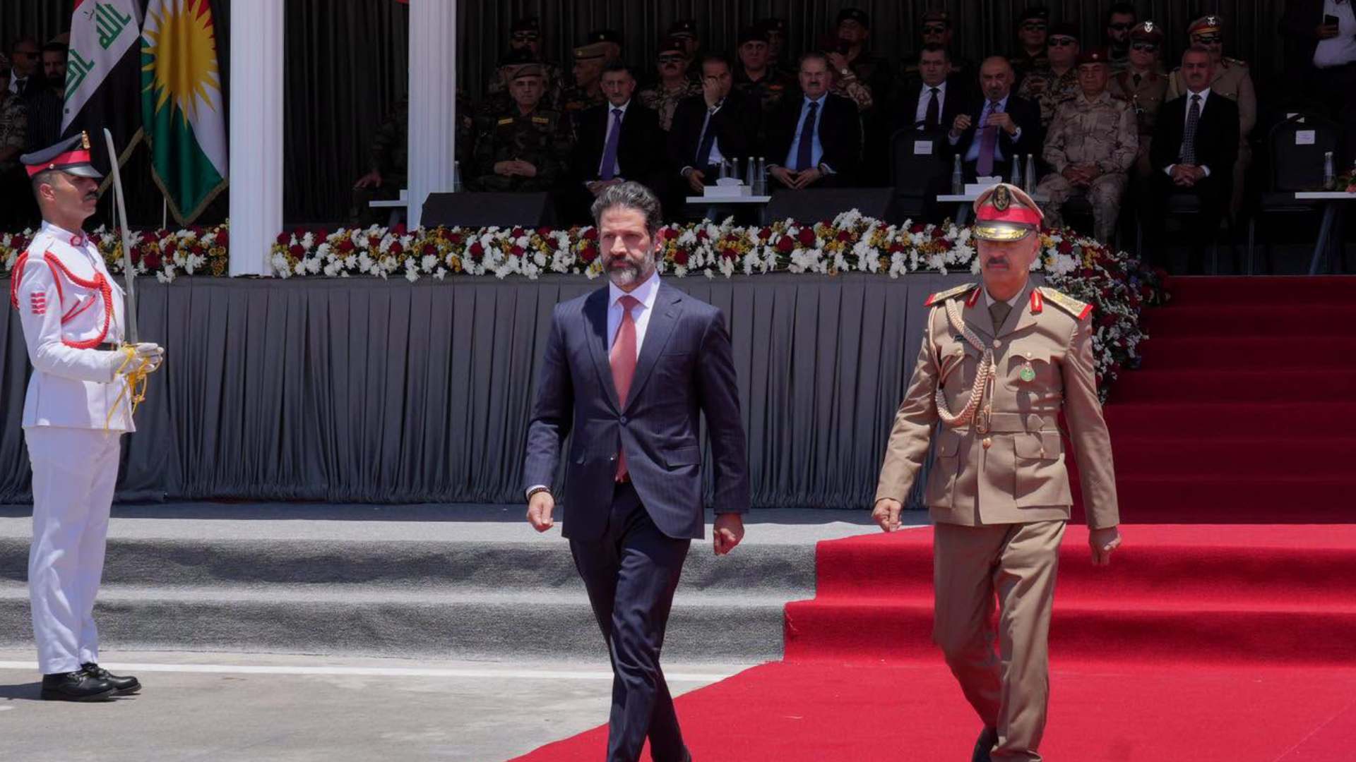 قوباد طالباني يهنئ خريجي الكلية العسكرية في قلاجوالان